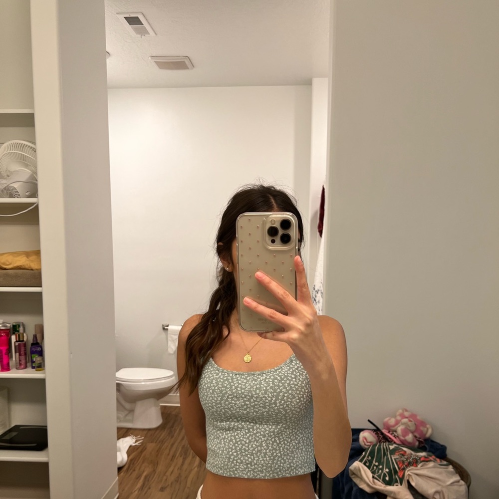 Floral tank top from Brandy Melville